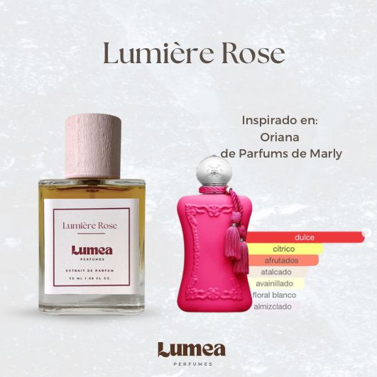 Lumiére Rosé (Inspirado en: Oriana de Parfums de Marly)