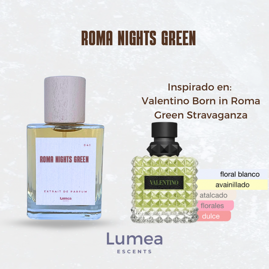 Roma Nights Green (Inspirado en:  Born in Roma Green Stravaganza de Valentino)