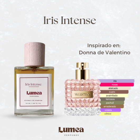 Iris intense (Inspirado en: 
Donna de Valentino)