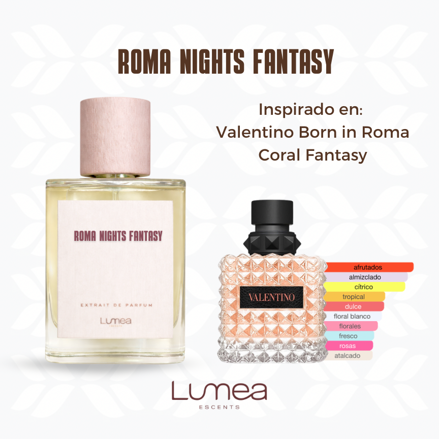 Roma Nights Fantasy (Inspirado en: Born in Roma Coral Fantasy de Valentino)