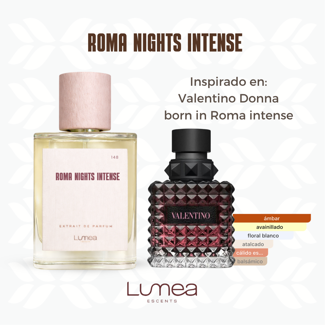 Roma Nights Intense (inspirado en: Valentino Donna Born in Roma Intense