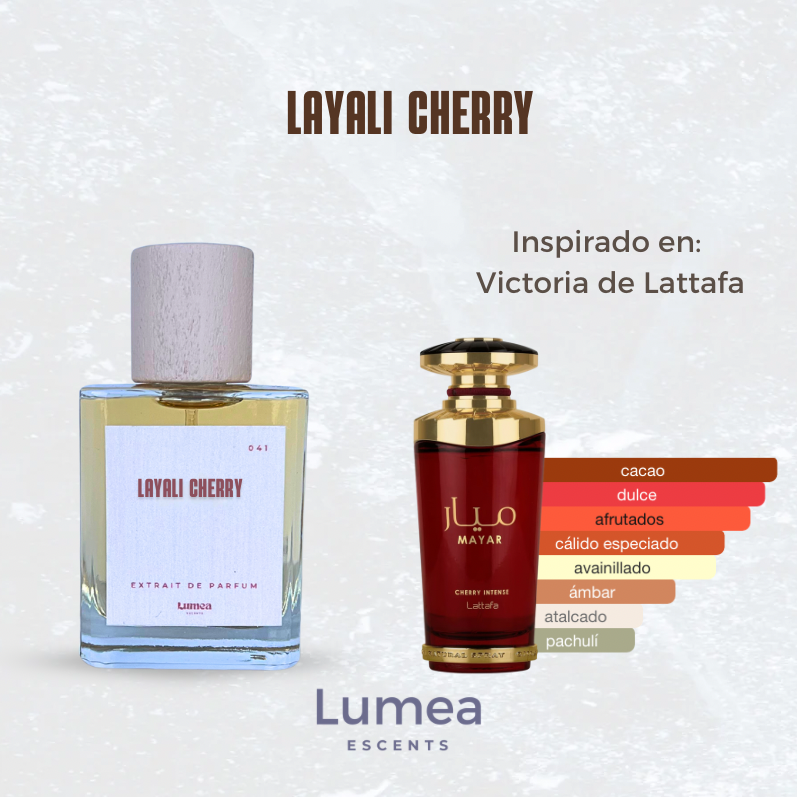 Layali Cherry (Inspirada en Mayar cherry intense de Lattafa)