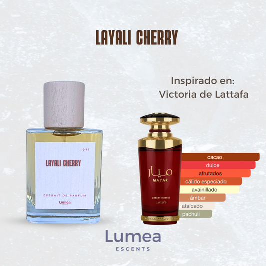 Layali Cherry (Inspirada en Mayar cherry intense de Lattafa)