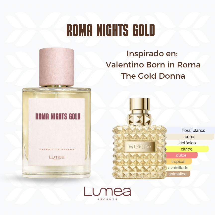 Roma Nights Gold (Inspirado en: Born in Roma the Gold Donna de Valentino)