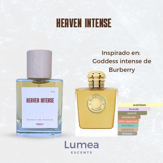 Heaven intense (inspirado en: Burberry goddess intense)