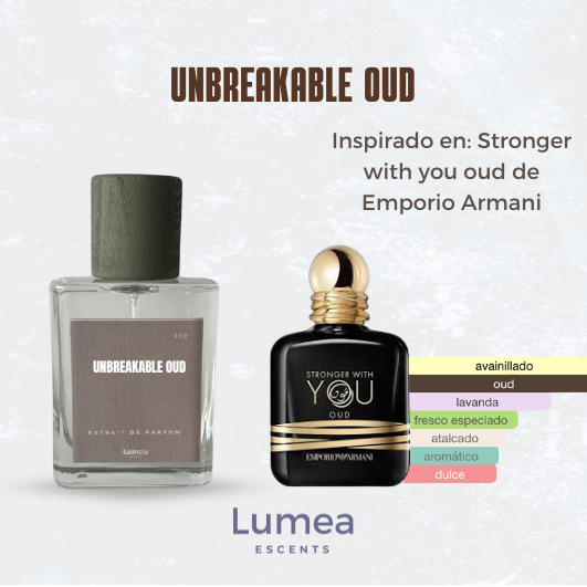 Unbreakable Oud (Inspirado en: Stronger with you Oud de Emporio Armani)