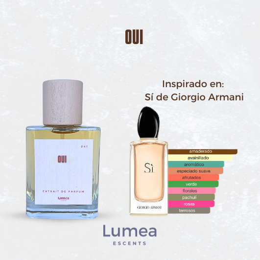 Oui (inspirada en Si de Giorgio Armani)