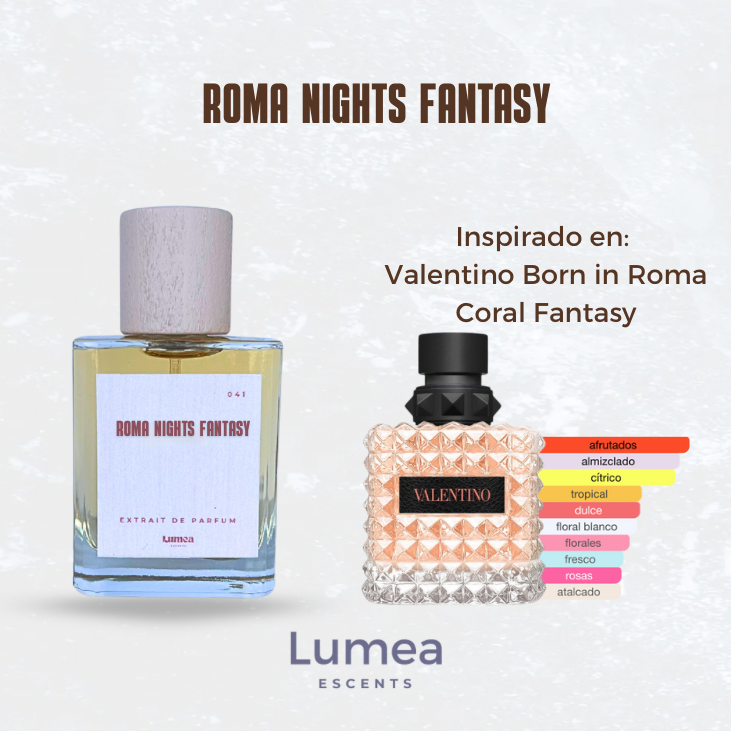 Roma Nights Fantasy (Inspirado en:  Born in Roma Coral Fantasy de Valentino)