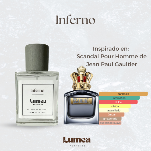 Inferno (Inspirado en: Scandal Pour Homme de Jean Paul Gaultier)