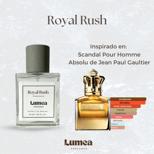 Royal Rush (Inspirado en: Scandal Pour Homme Absolu de Jean Paul Gaultier)