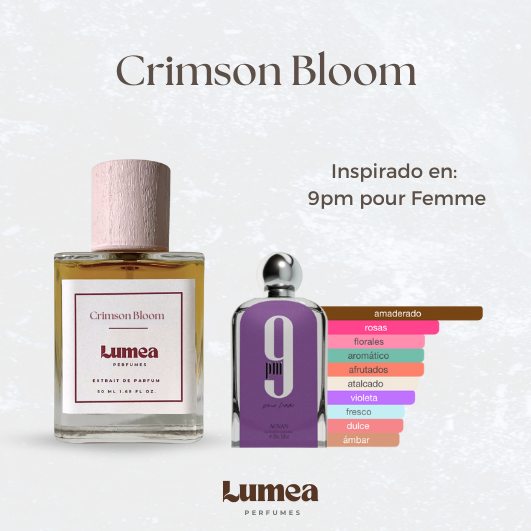 Crimson Bloom (Inspirado en: 9PM Pour Femme de Afnan)