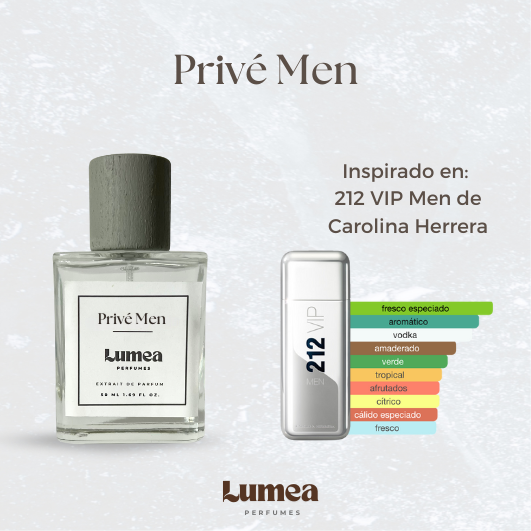 Privé Men (Inspirado en: 212 VIP Men de Carolina Herrera)