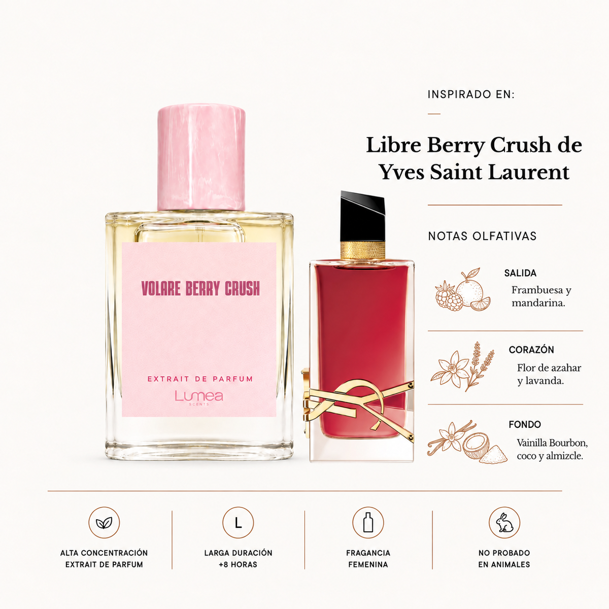 Volare berry crush (Inspirado en: Libre berry crush de YSL)