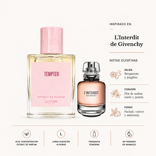 Tempted (inspirado en: L'Interdit de Givenchy)