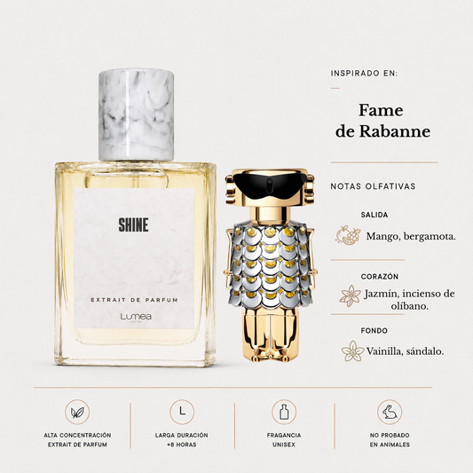Shine (inspirado en: Fame de Rabanne)