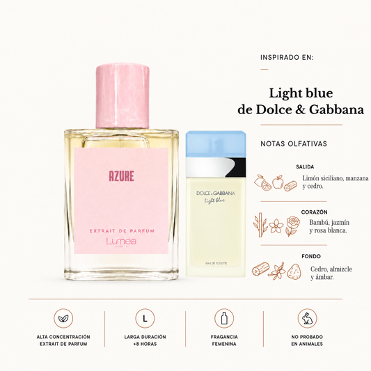 Azure (inspirado en Light blue de Dolce & Gabbana- versión femenina)