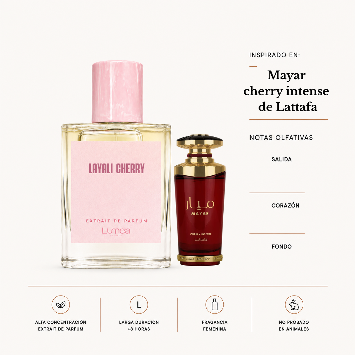 Layali Cherry (Inspirada en Mayar cherry intense de Lattafa)