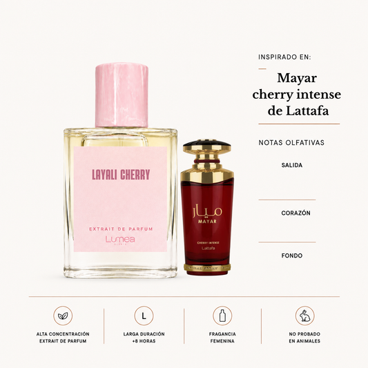 Layali Cherry (Inspirada en Mayar cherry intense de Lattafa)