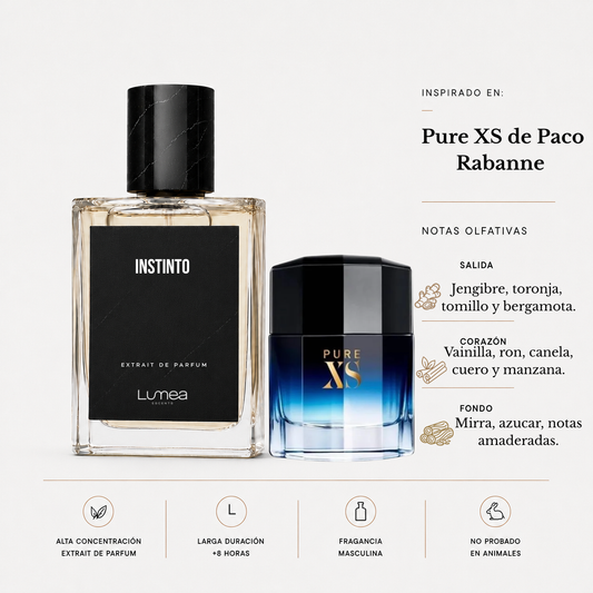 Instinto (Inspirado en: Pure XS de Paco Rabanne)