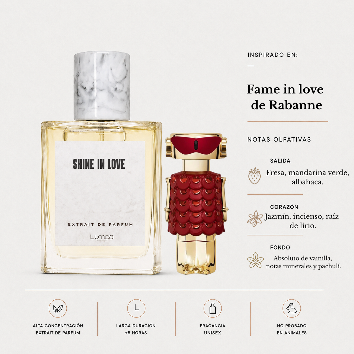 Shine in love (inspirado en: Fame in love de Rabanne)