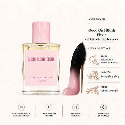 Blush Bloom Elixir (Inspirado en: Good Girl Blush Elixir de Carolina Herrera)