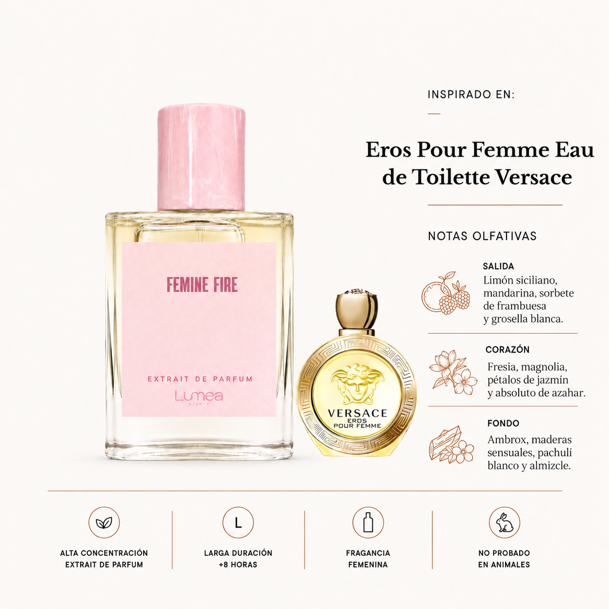 Femine fire (Inspirado en: Eros Pour Femme Eau de Toilette)