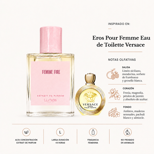 Femine fire (Inspirado en: Eros Pour Femme Eau de Toilette)