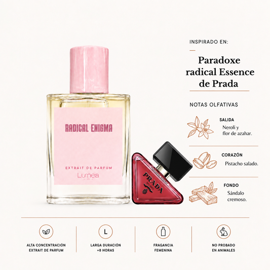 Radical enigma (Inspirado en:  Paradoxe Radical Essence de Prada)