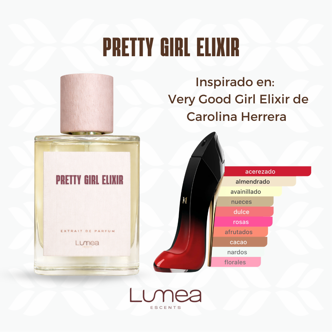 Pretty Girl Elixir (Inspirado en:  Very Good Girl Elixir de Carolina Herrera)