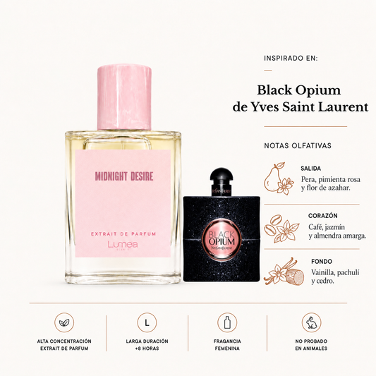 Midnight Desire (Inspirado en: Black Opium de Yves Saint Laurent)