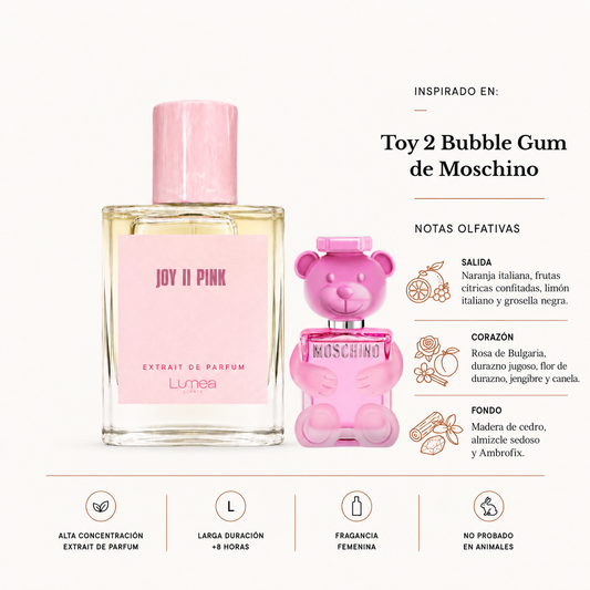 Joy II Pink (Inspirado en: Moschino Toy 2 Bubble Gum)