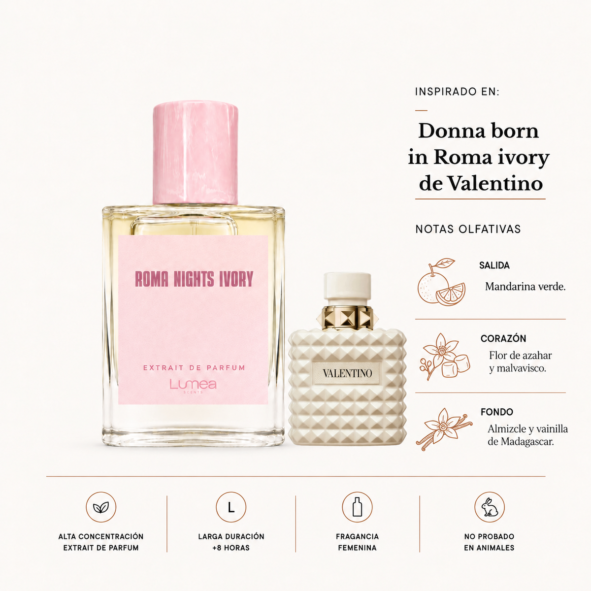 Roma Nights Ivory (inspirado en: Valentino Donna Born in Roma Ivory)